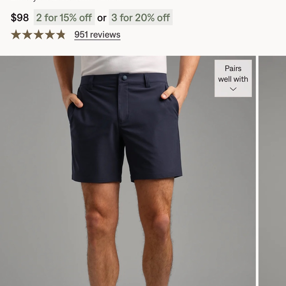 Rhône commuter shorts